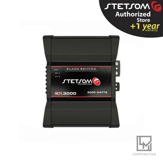 Stetsom Ex 3000 1 Ohm Black Amplifier + Stetsom STX2436 audio processor