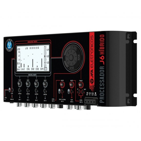 JFA J6 Pro Hybrid 6 Way Crossover and Equalizer Multi-Band Sound Processor JFA J6 Pro Hybrid 6 Way Crossover and Equalizer Multi-Band Sound Processor